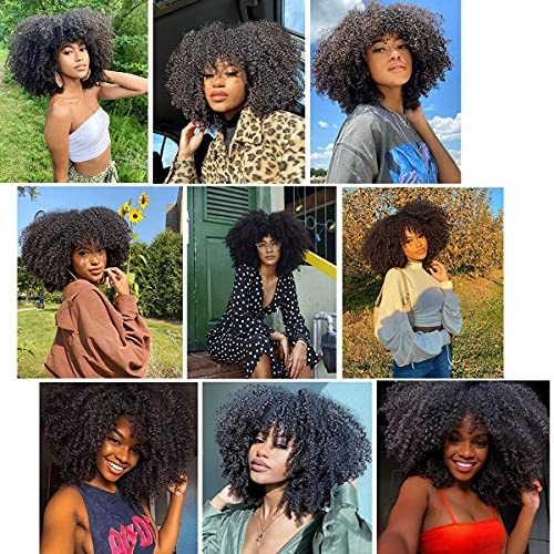 lumiere Brazilian Afro Curly 4 Bundles Virgin Human Hair Extensions 100% Human Hair