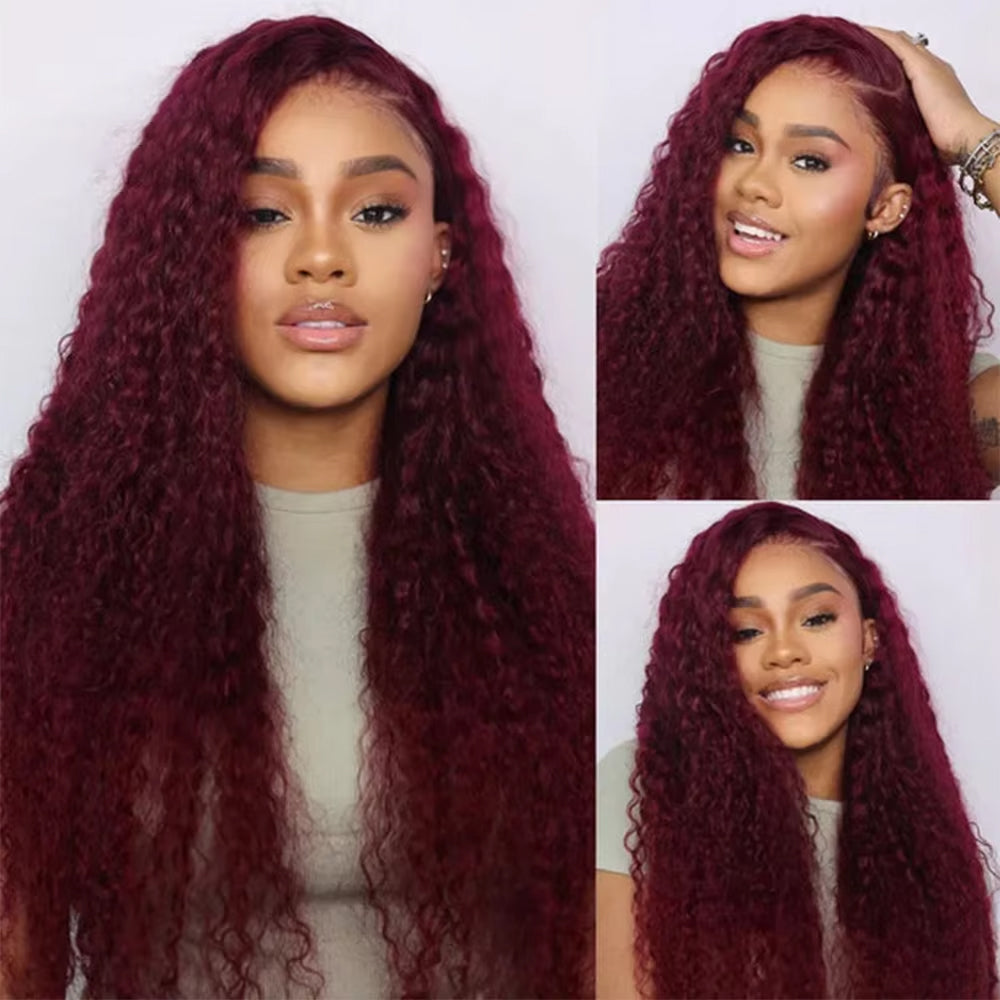 350 Ginger Orange Deep Wave 4 Bundles avec 4x4 Lace Closure Brazilian Remy Hair 