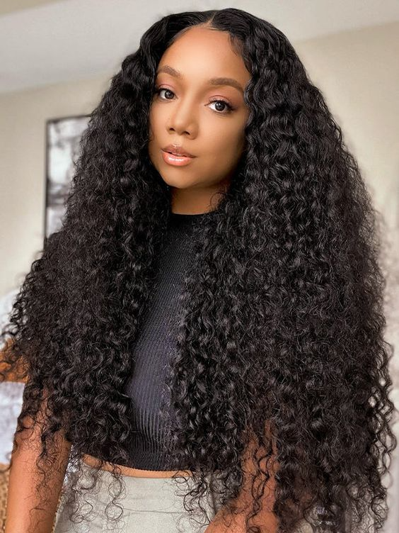 Lumiere Water Wave 13x4 Lace Frontal 180% Density 200% Density Human Hair Wig With Baby Hair