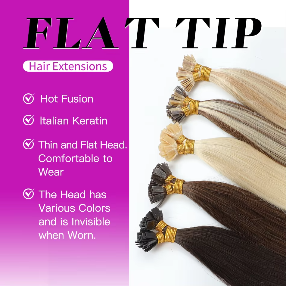 Color Hair #4 Tape In Hair Extensions Cheveux Raides Vierges Humains 20 pcs/1pack 100% Cheveux Humains 