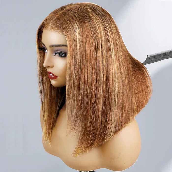 Lumiere New Highlight Colored Human Hair 13x4 Transparent Lace Front Wigs For Women