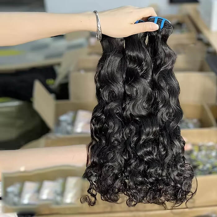 lumiere 1 pièce Loose Wave Bundle Extension de cheveux humains vierges
