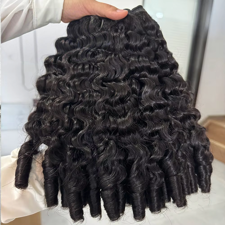 Lumiere 15A Burmese Curly Hair 3 Bundles Virgin Human Hair Burmese Extensions For Full Head