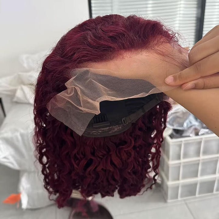 Glueless Highlight Color P4/30 Deep Wave Lace Front Wig Pré plumé avec des cheveux de bébé