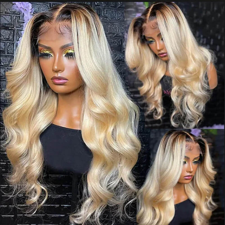 Lâche Deep Wave HD Transparnet Lace Frontal Perruques de Cheveux Humains pour les Femmes Noires 