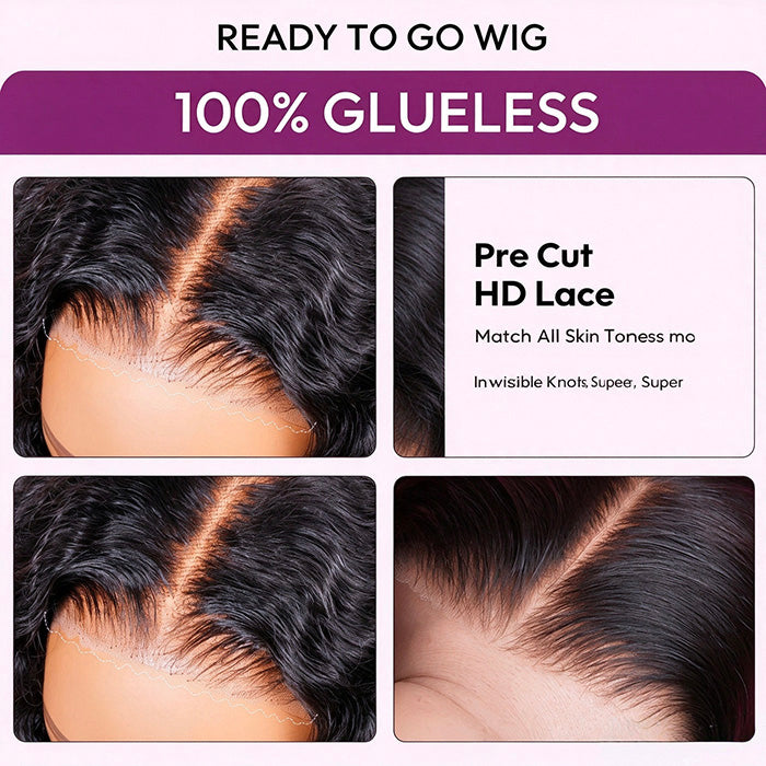 [Glueless Wig] Lumiere 13x4 Pre Cut Lace Ready To Go Glueless Wigs Body Wave Human Hair Wig