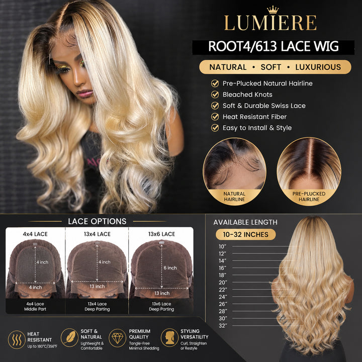 Lâche Deep Wave HD Transparnet Lace Frontal Perruques de Cheveux Humains pour les Femmes Noires 
