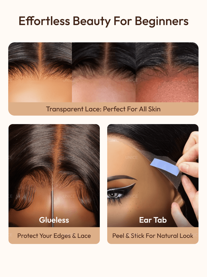 [Glueless Wig] Upgrade Lumiere 13x4 Pre Cut Lace Straight Ready To Go Glueless  Human Hair Wig