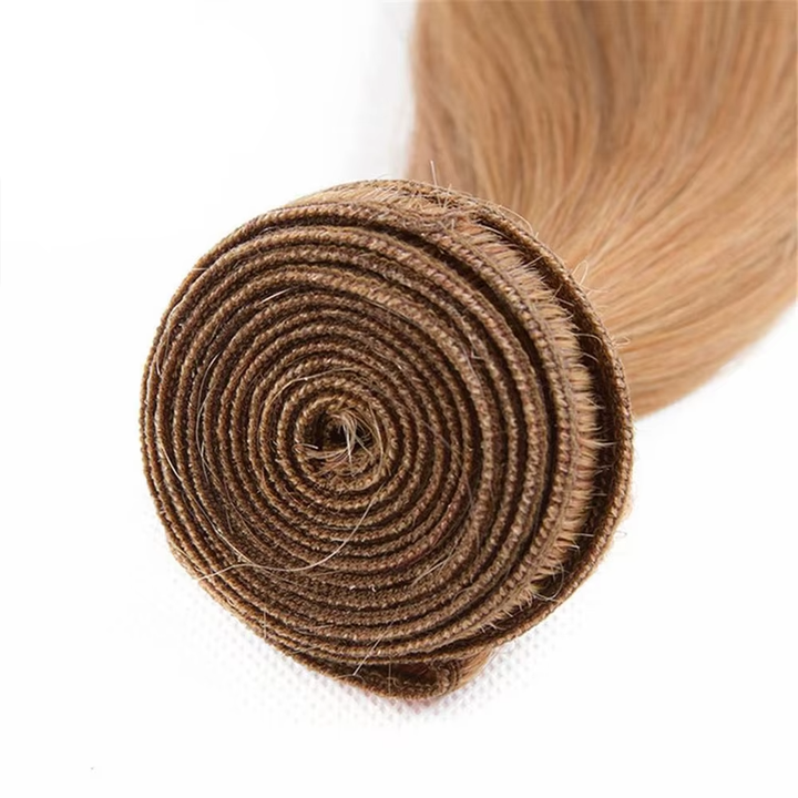#4 Brown Body Wave 3 Bundles avec 4X4 Lace Closure 100% cheveux humains vierges 