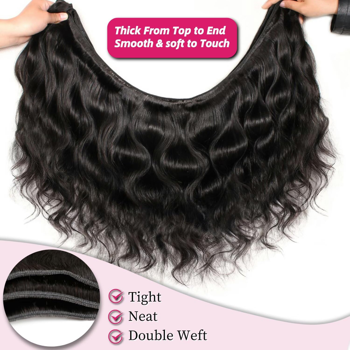 lumiere 15A Indian Body Wave 4 Bundles Virgin Human Hair Extension