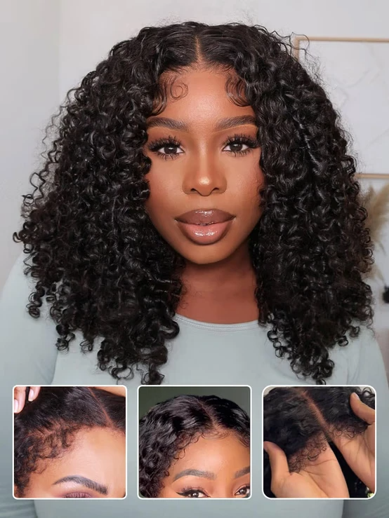 [Glueless Wig] Lumiere  7x5 Glueless Lace Kinky Curly Put on and Go Human Hair Wigs Bye Bye Knots Wig