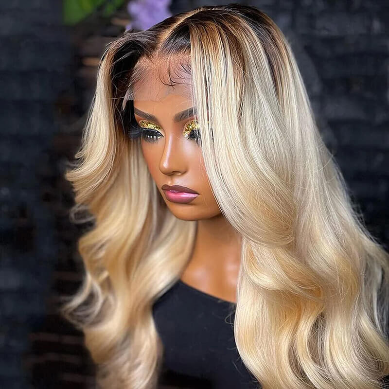 Lâche Deep Wave HD Transparnet Lace Frontal Perruques de Cheveux Humains pour les Femmes Noires 