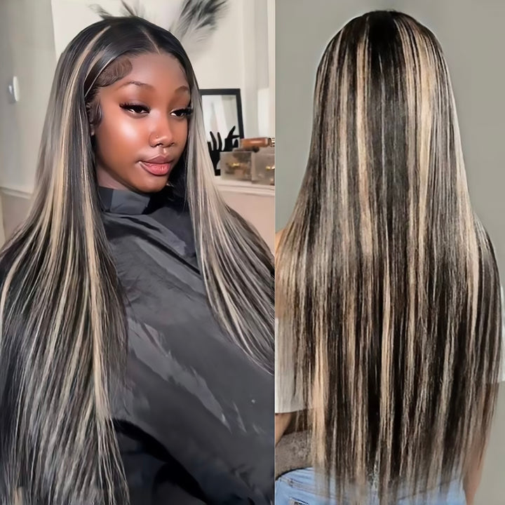 Mettez en surbrillance 99J Blonde Body Wave Lace Front Wig pour les femmes 