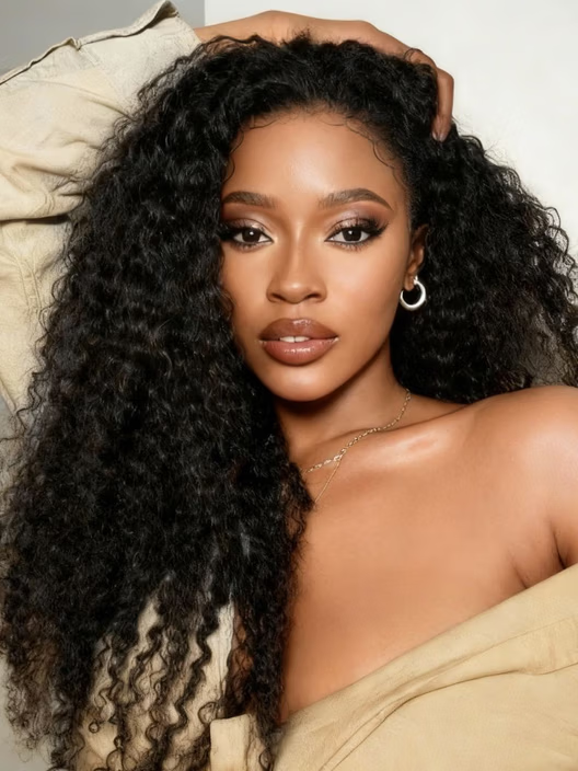 [Glueless Wig] Upgrade Lumiere 13x4 Pre Cut Lace Burmese Curly Glueless Wigs Ready To Go Human Hair Wig