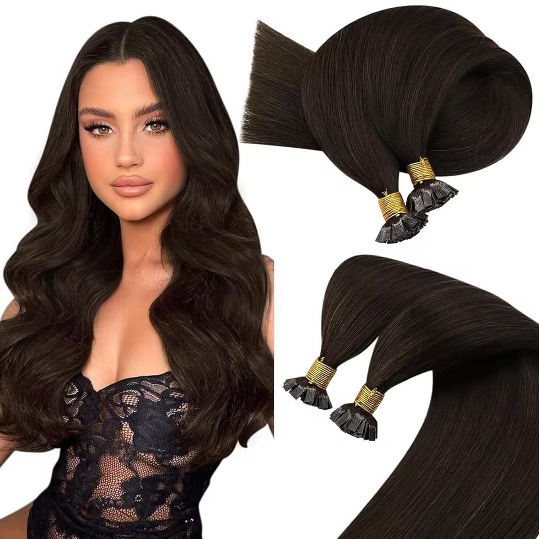 Color Hair #4 Tape In Hair Extensions Cheveux Raides Vierges Humains 20 pcs/1pack 100% Cheveux Humains 