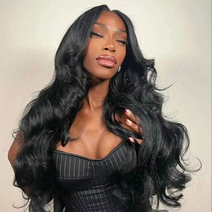 7x5 Glueless Wigs Human Hair Pre Plucked Pre Cut Lace Body Wave Wigs Ready To Go For Women Natural Hairline