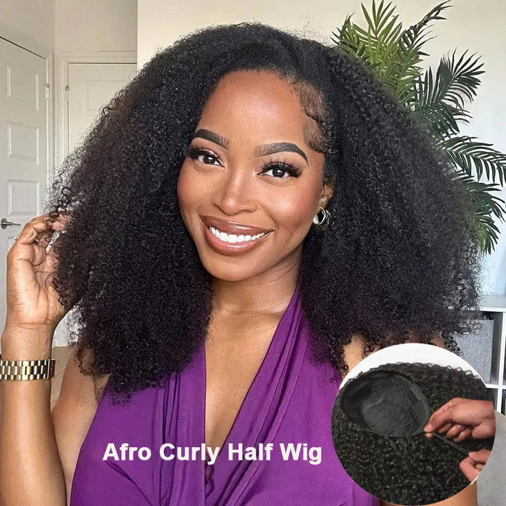 Perruque brésilienne de cheveux humains sans colle U Part Water Wave 