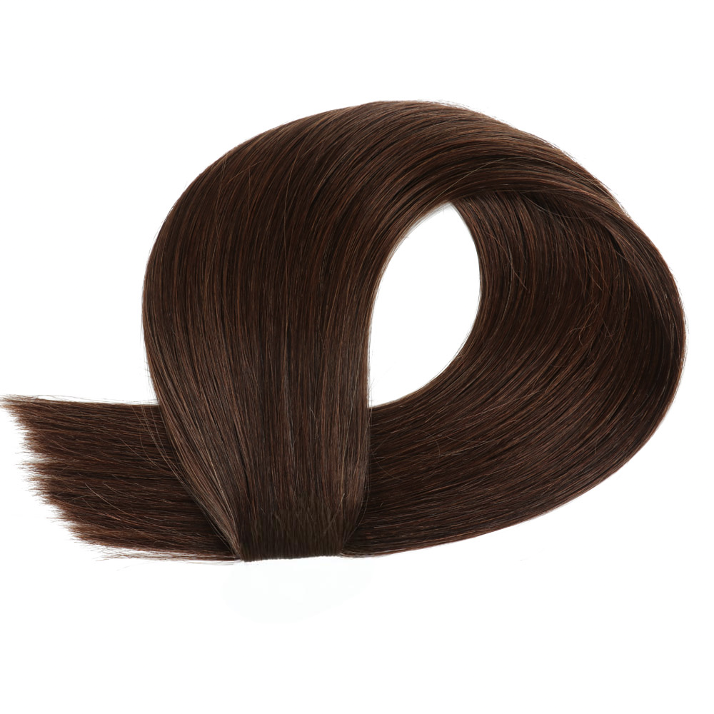 #2 Straight 5 Clips One Piece Extensions de Cheveux Humains Real For Women 