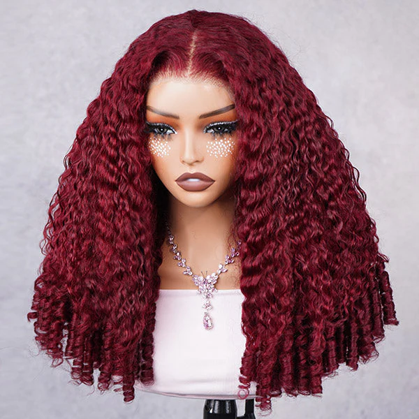 Glueless Highlight Color P4/30 Deep Wave Lace Front Wig Pré plumé avec des cheveux de bébé