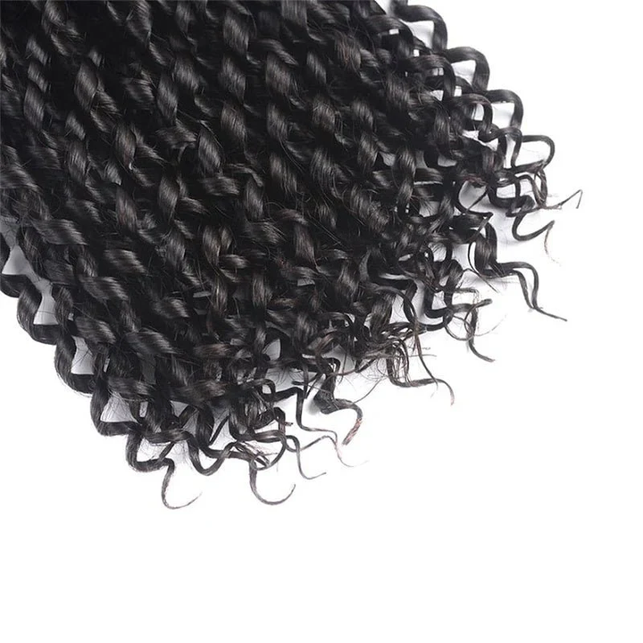 (H1)Pixie Curly Bundles Human Hair 1/3/4 Bundles Deal Raw Virgin Human Hair Bundles Hair Double Weft