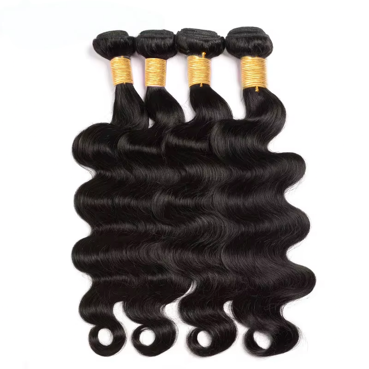 (B1) Peruvain Body Wave 4 Bundles Extension de Cheveux Humains 8-40 pouces