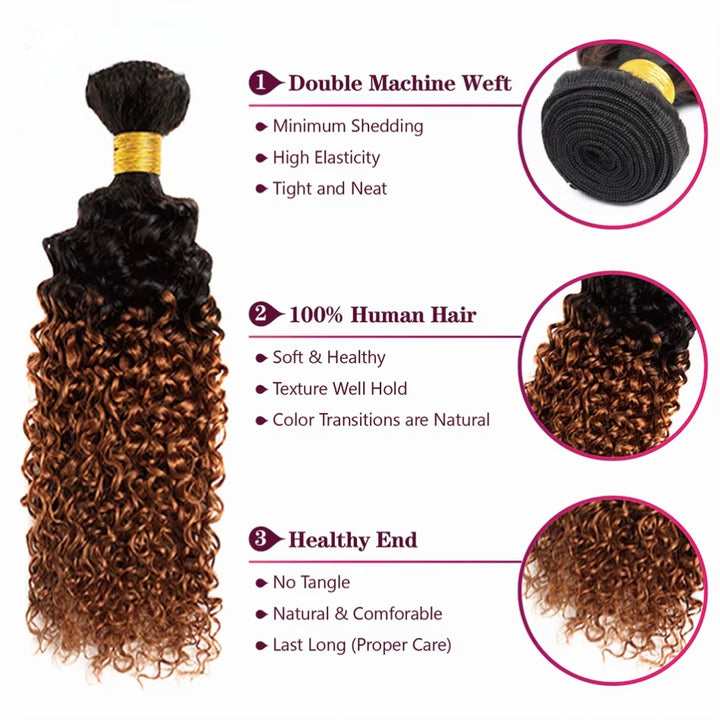 Mettez en surbrillance P4 / 27 Water Wave 3 Bundles avec des cheveux brésiliens transparents à fermeture à lacet 4X4 