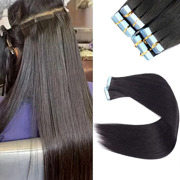 Bande droite dans les extensions de cheveux 20 PCS / 1 Pack 100% cheveux humains 