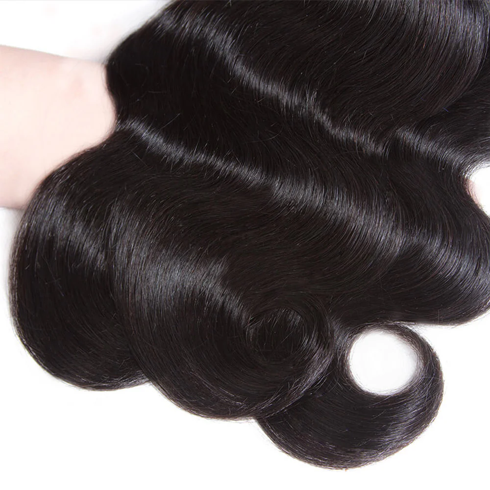 (B1) Peruvain Body Wave 4 Bundles Deal 100% Human Hair for Black Women Hair Extensions 8-40 inches
