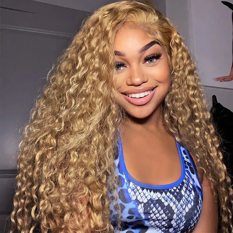 P4/27 Highlight Body Wave 4 Bundles avec 4x4 Lace Closure Human Hair 