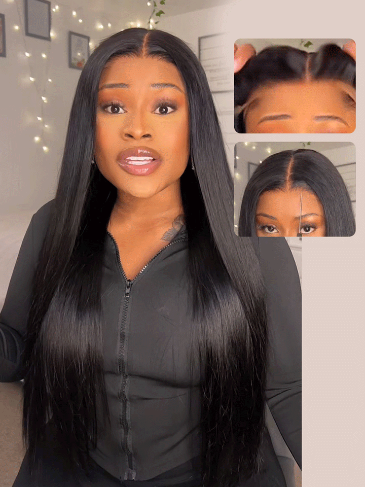 [Glueless Wig] Upgrade Lumiere 13x4 Pre Cut Lace Straight Ready To Go Glueless  Human Hair Wig