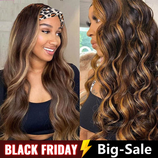 Headband No Lace Hair Wigs