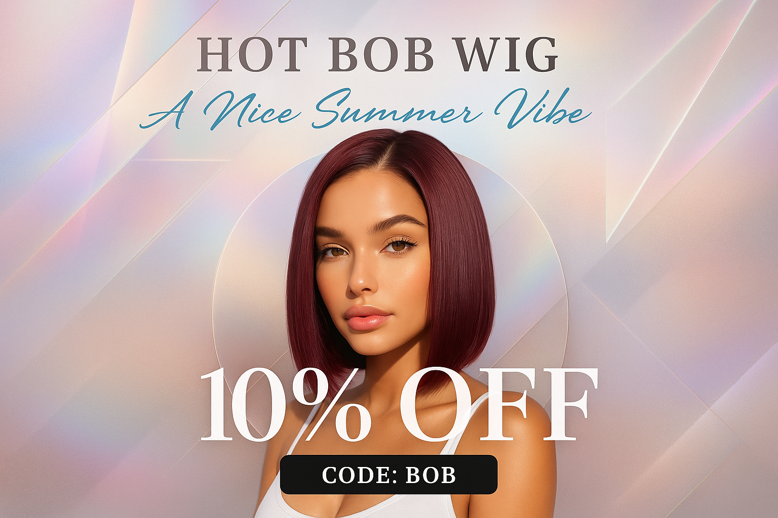 Hot Bob Wig 800x800 Luxury Square Banner