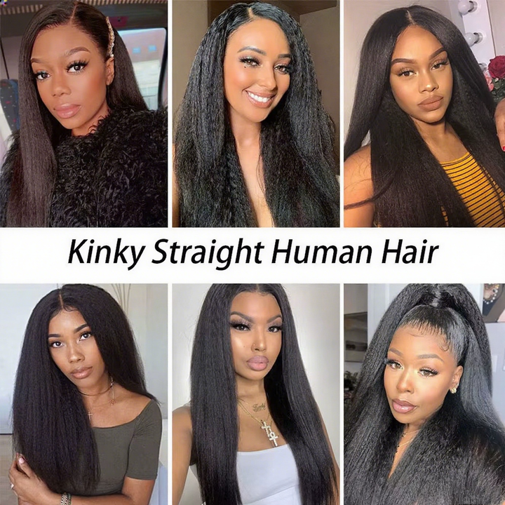 Lumiere 15A Kinky Straight 3 Bundles Human Hair Brazilian Virgin Natural Black Yaki Straight Bundles