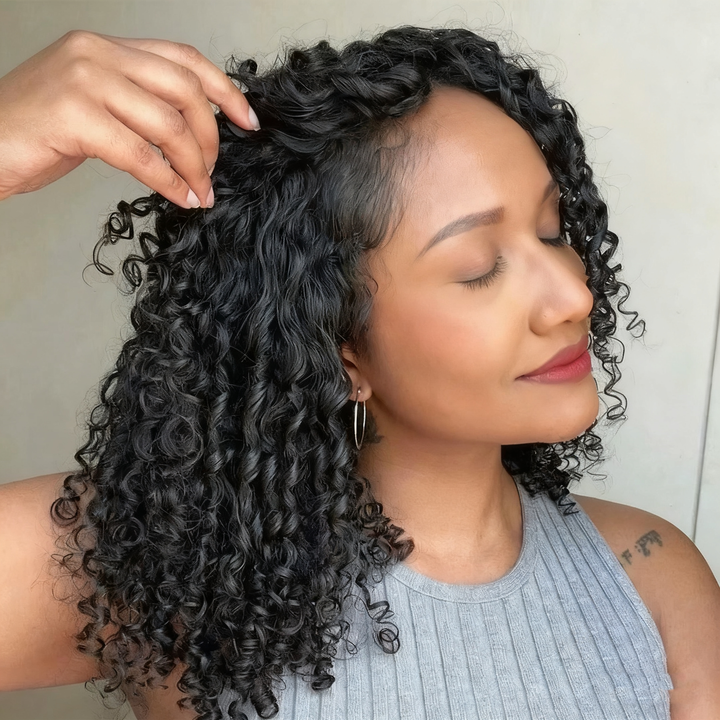 Lumiere 15A Super Double Drawn Raw Pixie Curly Virgin Human Hair 3 Bundles Unprocessed Hair Extensions