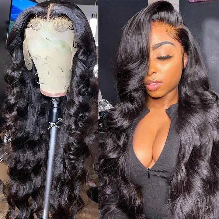 Lumiere 13x6 HD Transparent Lace Frontal Wig 5x5 Lace Body Wave More Comfortable Than 9x6 Lace Frontal Human Hair Wigs LM-Cap Pre-Plucked With Baby Hair