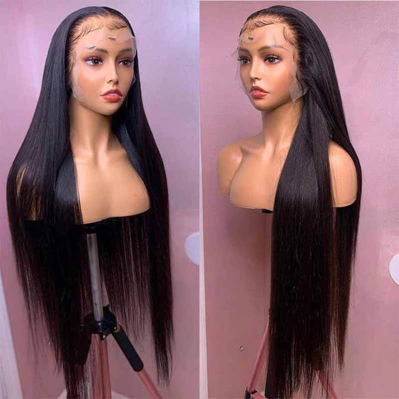 Lumiere 5x5 Lace Closure 13x6 HD Transparent Straight More Comfortable Than 9x6 Lace Frontal Human Hair Wigs LM-Cap Pre-Plucked With Baby Hair