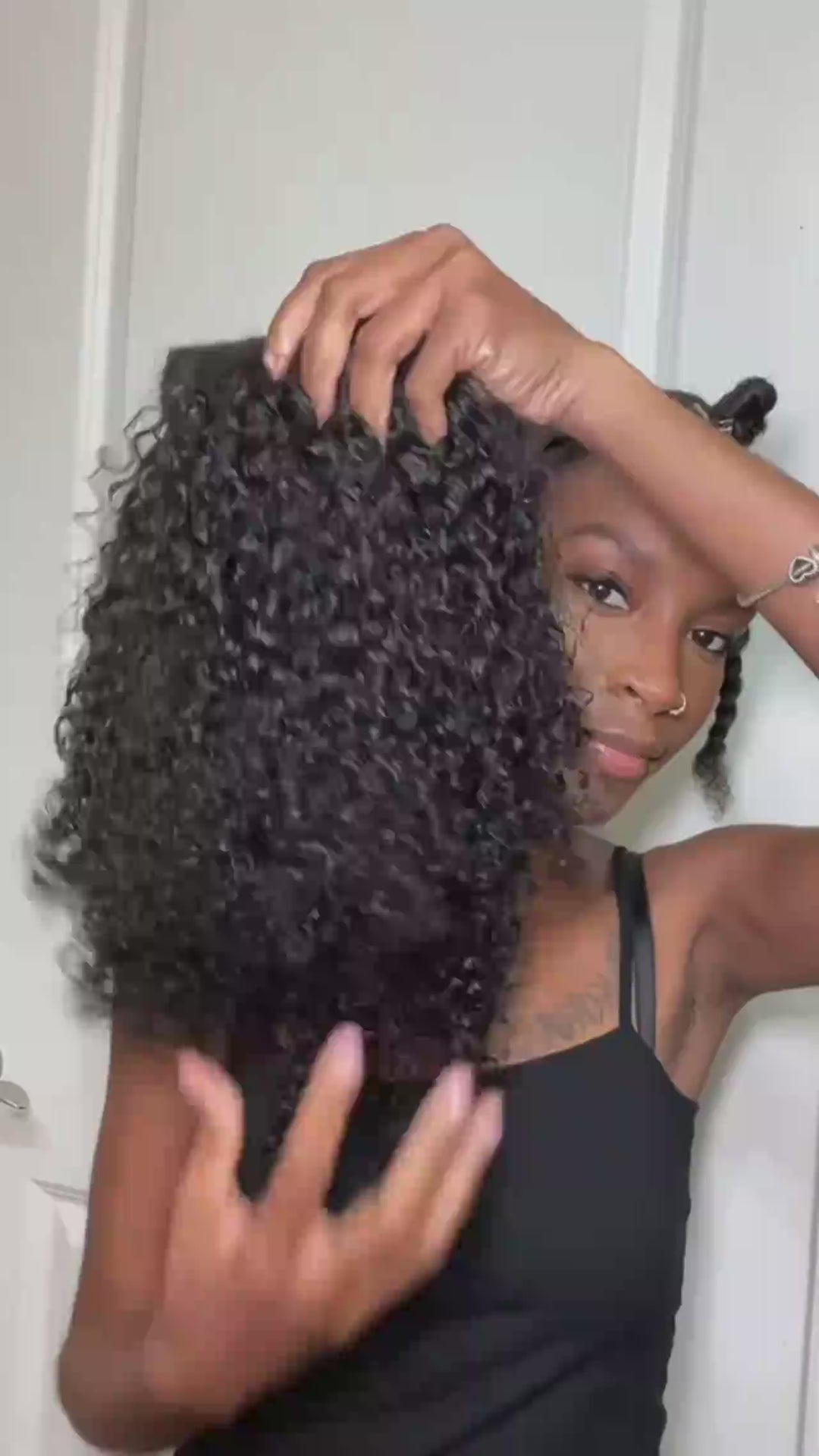 Brazilian Deep Wave Clips In 8PCS 120Grams/Set  10 PCS 160Grams/Set Natural Color Weft Extensions