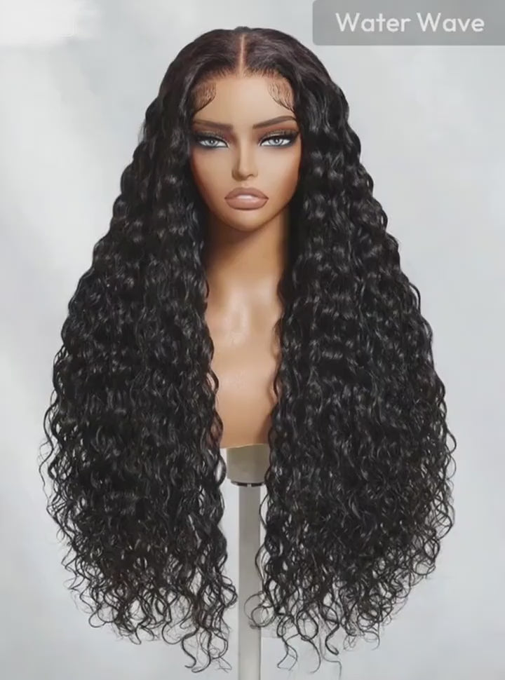 [Glueless Wig] Upgrade Lumiere Water Wave 13x4 Glueless Wigs  Pre Cut Lace Ready To Go Human Hair Wig