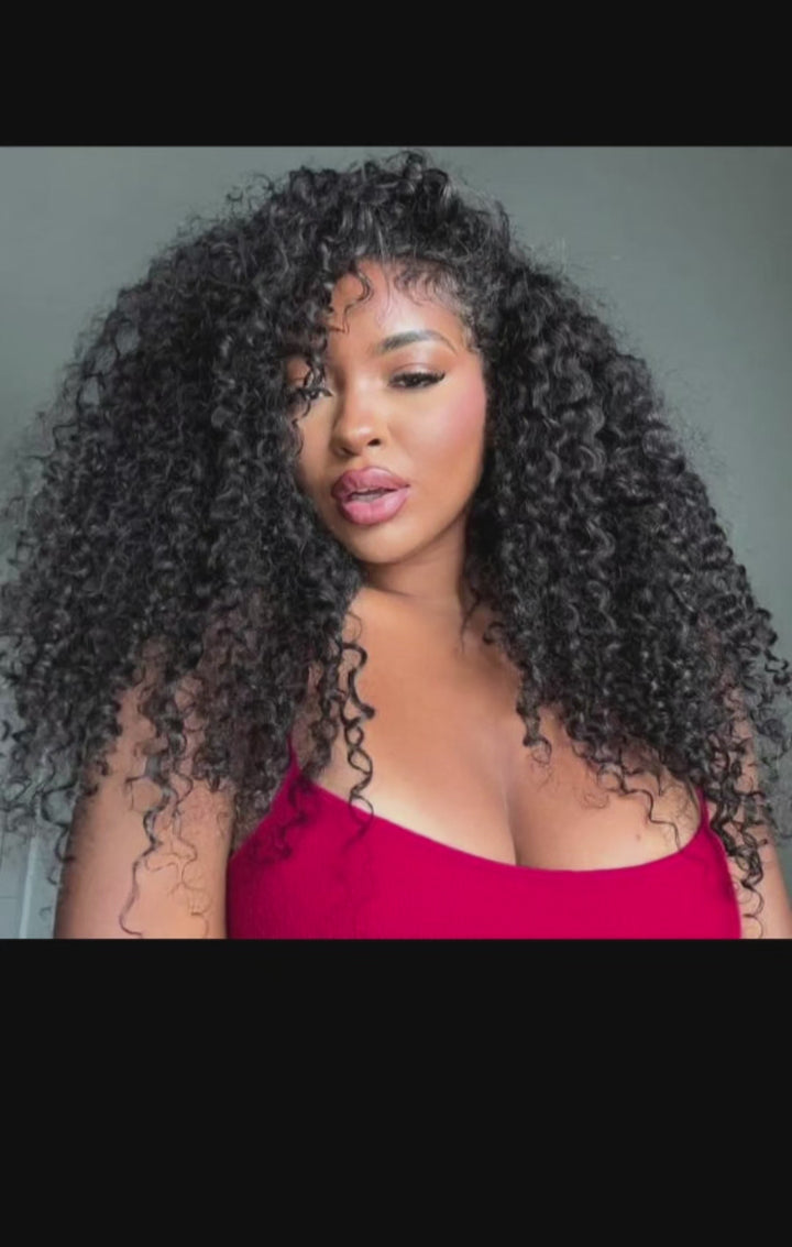 Perruque brésilienne de cheveux humains sans colle U Part Water Wave 