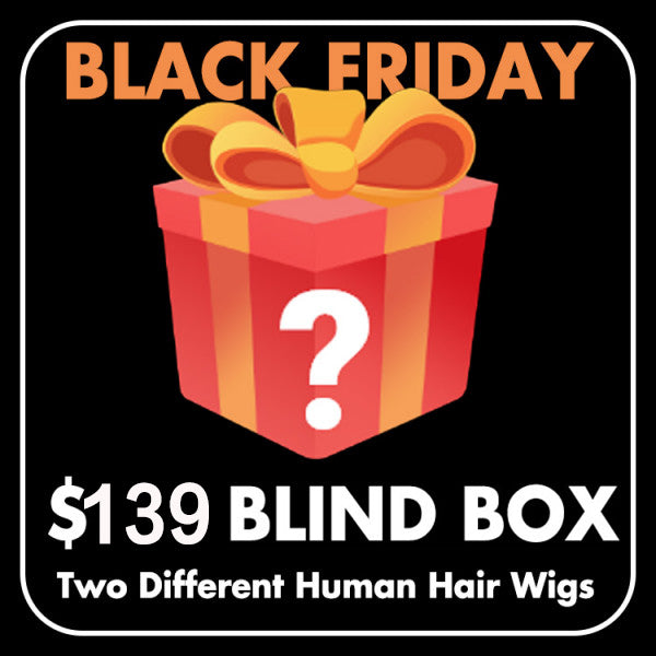 Caixa cega de $ 139 - 2 perucas misteriosas de cabelo humano nela economizarão mais de duas perucas separadas 