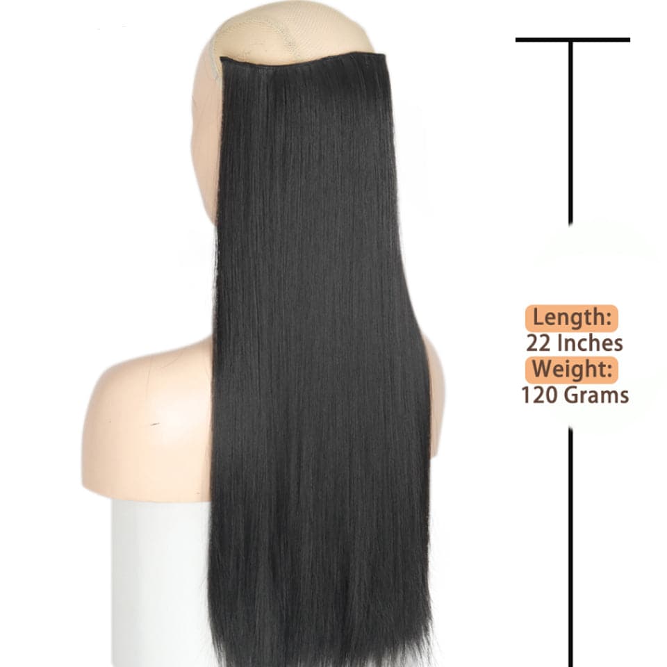 Straight One Piece 5 Clips One Set Clips in For Women Human Hair Extension