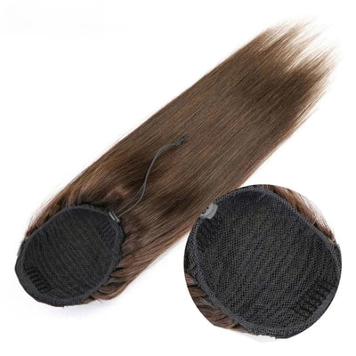 #4 Straight Drawstring Ponytail Extensions Human Hair
