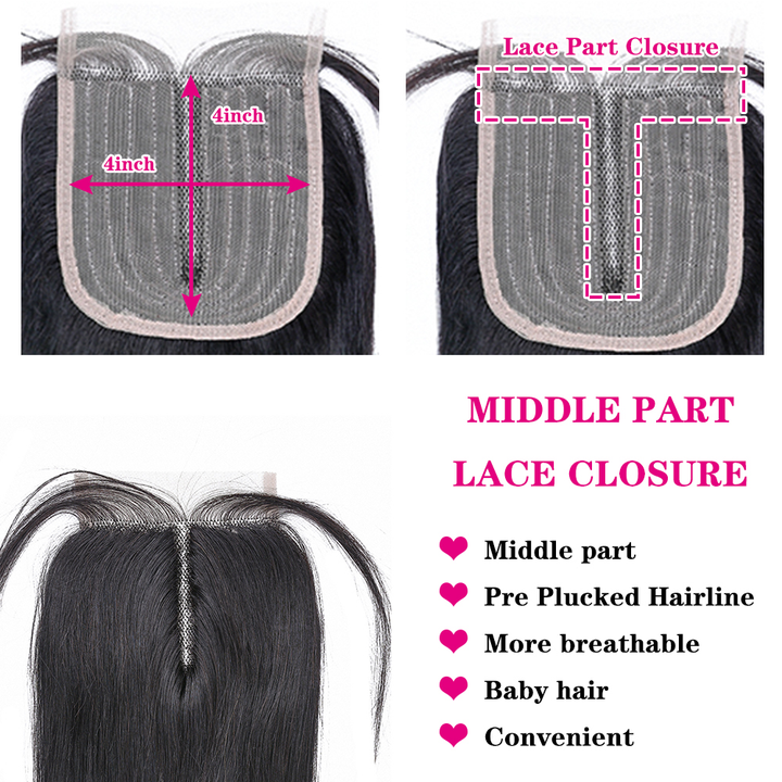 lumiere One Piece Water Wave Virign Human Hair 5X5/6X6/4x4x1 T part/ Lace Closure