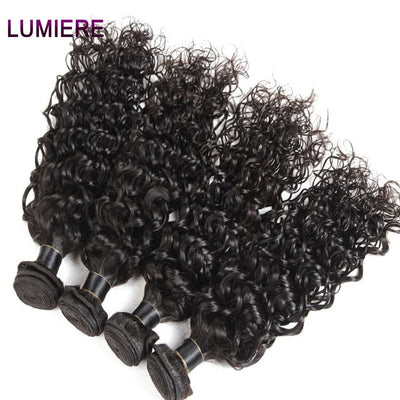 lumiere Hair Peruvian Water Wave 4 Bundles Virgin Human Hair Extensions 8-40 inches - Lumiere hair