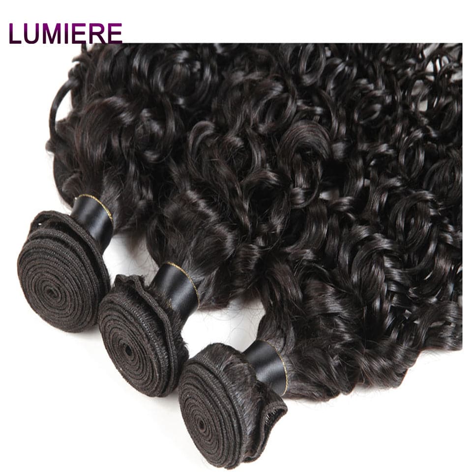 lumiere Hair Peruvian Water Wave 4 Bundles Virgin Human Hair Extensions 8-40 inches - Lumiere hair