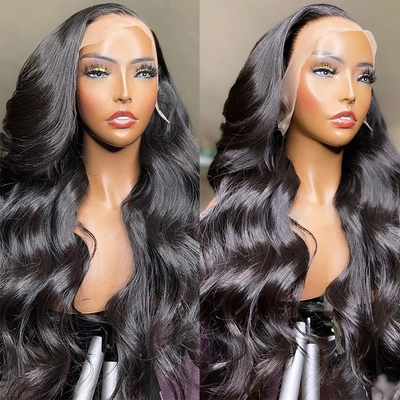 13x5x2 Lace L-Part Wig Pre Plucked Black Glueless Body Wave Wigs Ready to Wear For Black Women Side Part