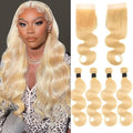 lumiere 613 Blonde Body Wave 4 Bundles avec 4*4 Closure Human Virgin Hair 