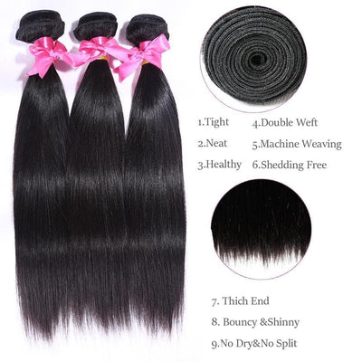 lumiere Hair 1 Piece Straight Virgin Human Hair Extensions - Lumiere hair