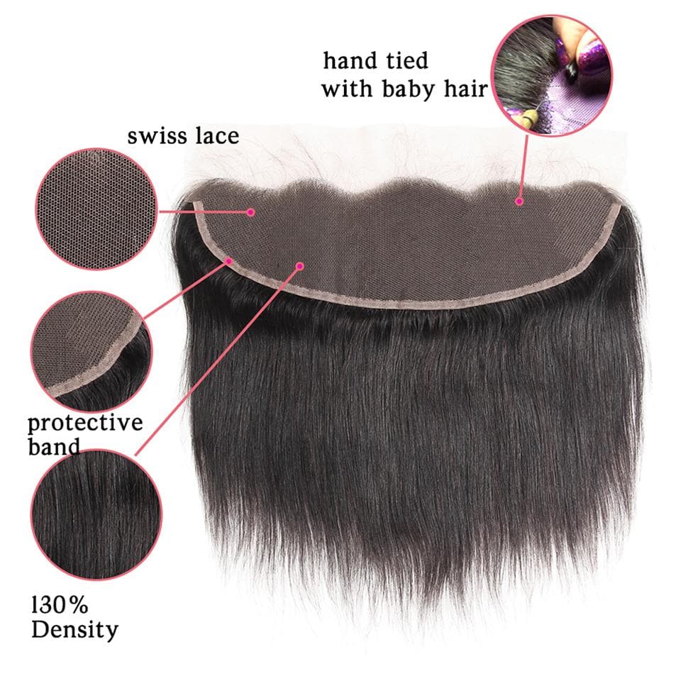 lumiere One Piece Straight 13x4 Lace Frontal Closure Virgin Human Hair - Lumiere hair