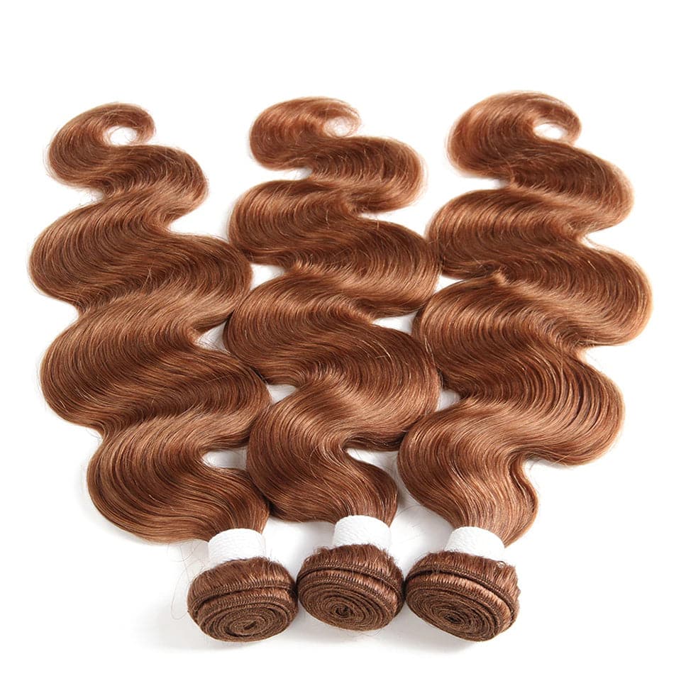 lumiere cor #30 onda corporal 4 pacotes 100% extensão de cabelo humano virgem 